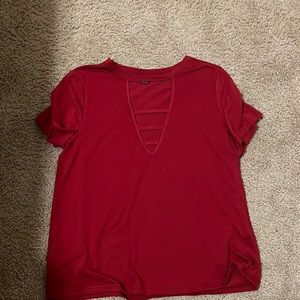 red shein top
